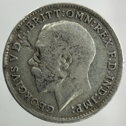 1916 George V Threepence Silver Coin | Collectable Grade