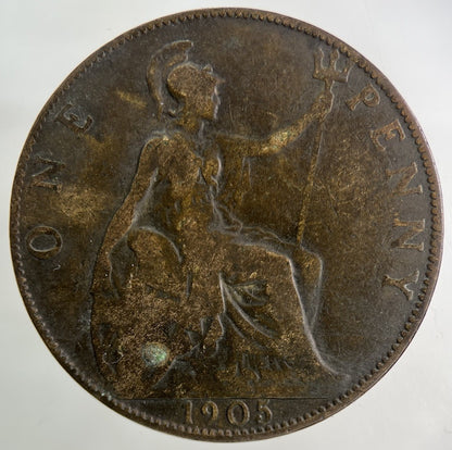 1905 Edward VII One Penny Coin | Collectable Grade