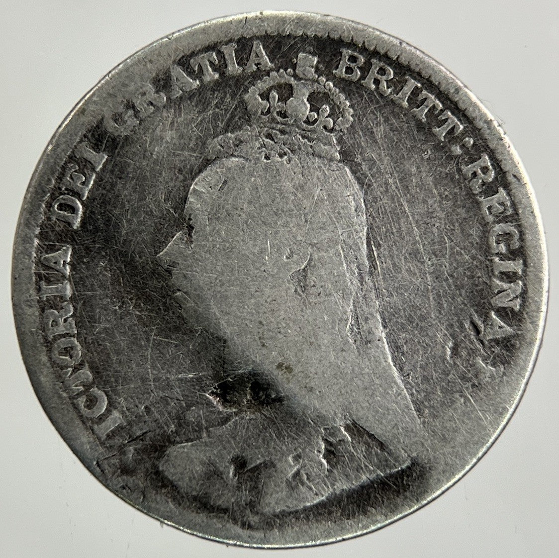 1891 Victoria Threepence Silver Coin | Fair Grade