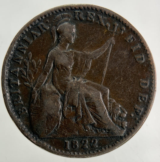 1822 George IV Farthing Coin | Fine Collectable Grade