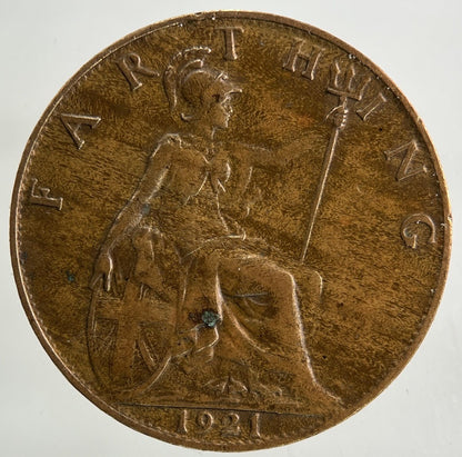 1921 George V Farthing Coin | Fine Collectable Grade
