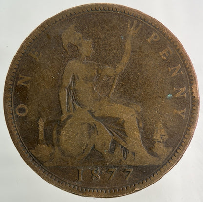 1877 Victoria One Penny Coin | Collectable Grade