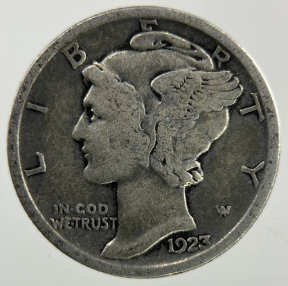 1923 US USA Mercury Dime Silver Coin | Collectable Grade