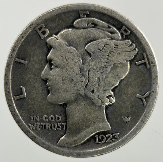 1923 US USA Mercury Dime Silver Coin | Collectable Grade