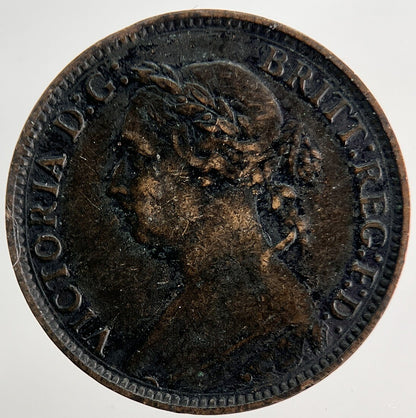 1881 - H Victoria Farthing Coin | Very High Grade | a9739
