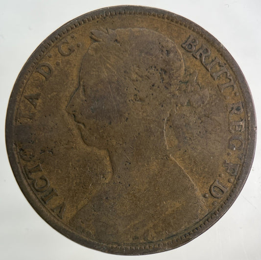 1888 Victoria One Penny Coin | Collectable Grade