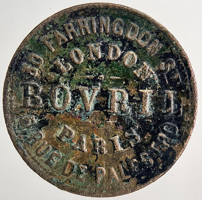 Old British Bovril London Paris Token Coin | Fine Collectable Grade | a6733