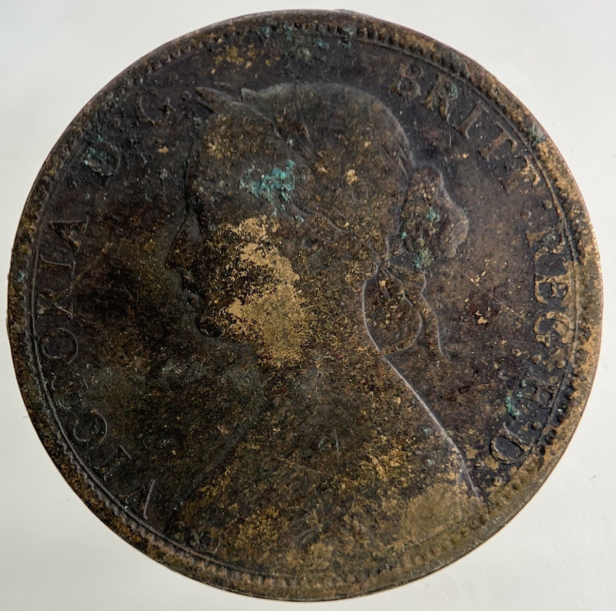 1861 Victoria Half - Penny Coin | Collectable Grade