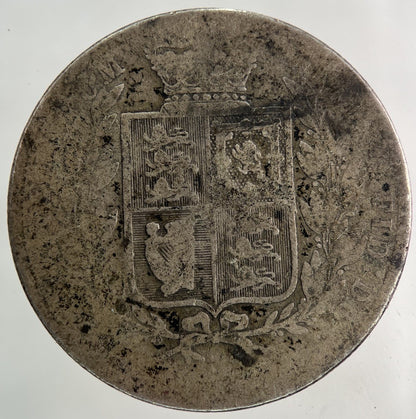 British Victoria Half - Crown Silver Coin | Fair Grade