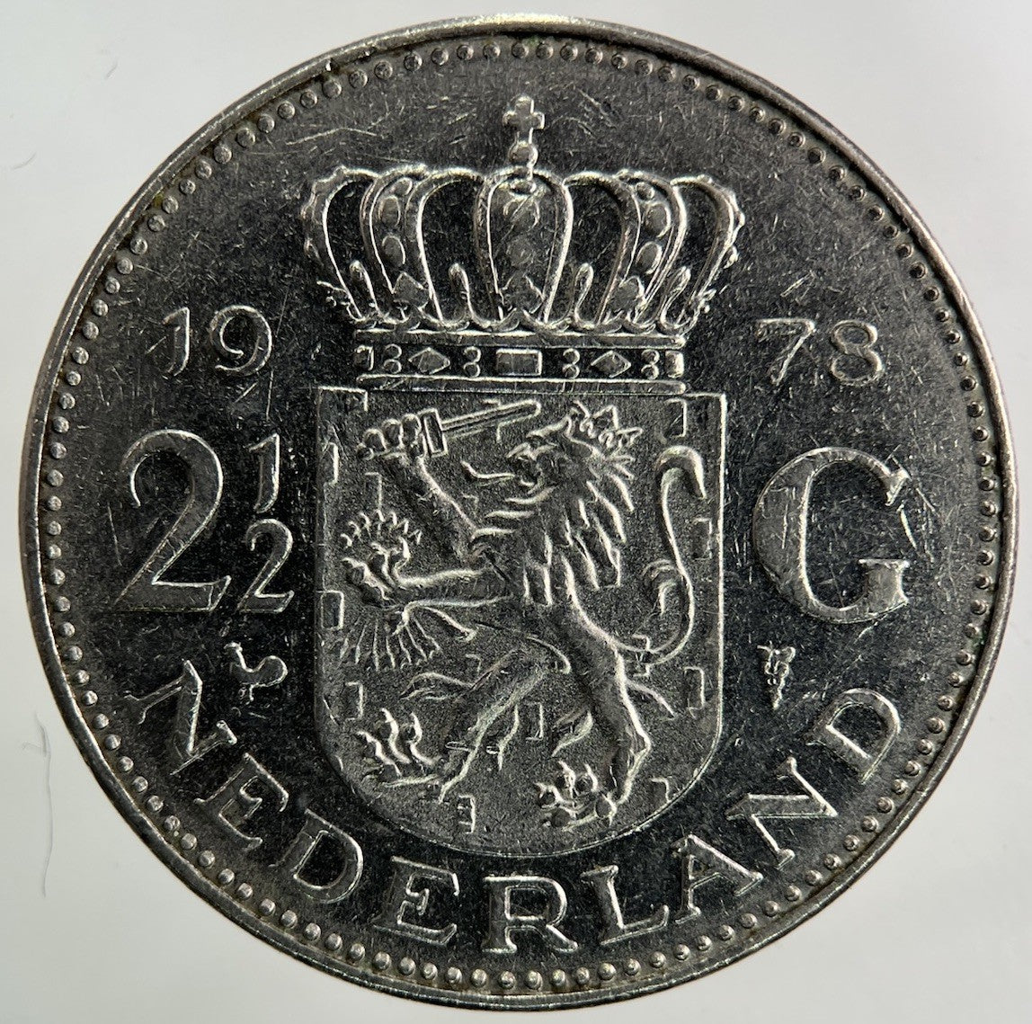 1978 Netherlands 2 1/2 Gulden Coin | Collectable Grade