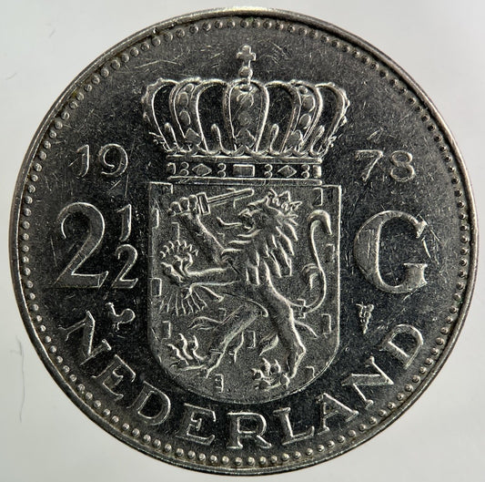 1978 Netherlands 2 1/2 Gulden Coin | Collectable Grade