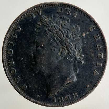 1828 George IV Farthing Coin | Fine Collectable Grade