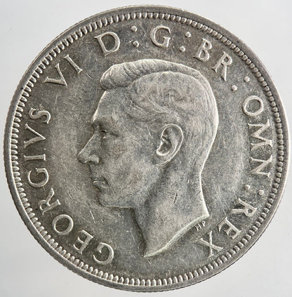 1945 George VI Half - Crown Silver Coin | Fine Collectable Grade | a9147