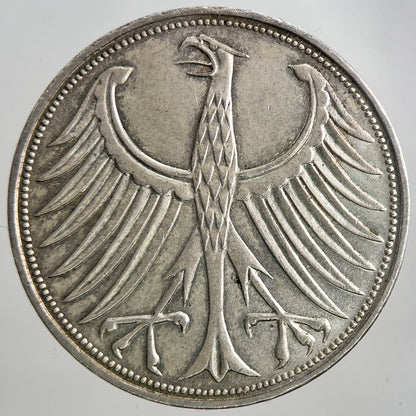 1970 Germany 5 Mark Silver Coin | Very High Grade | a6470