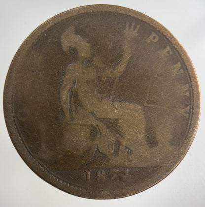 1874 Victoria One Penny Coin | Collectable Grade