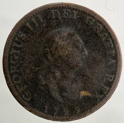 1799 George III 3rd Farthing Coin | Fair Grade