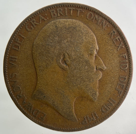 1906 Edward VII One Penny Coin | Collectable Grade