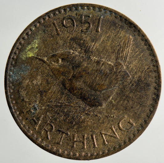 1951 George VI Wren Farthing Coin | Collectable Grade