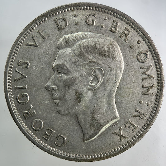 1942 George VI Half - Crown Silver Coin | Fine Collectable Grade