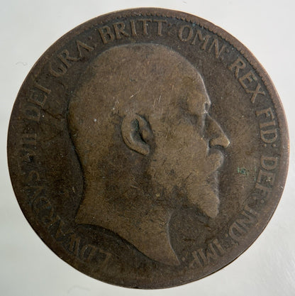 1902 Edward VII One Penny Coin | Collectable Grade