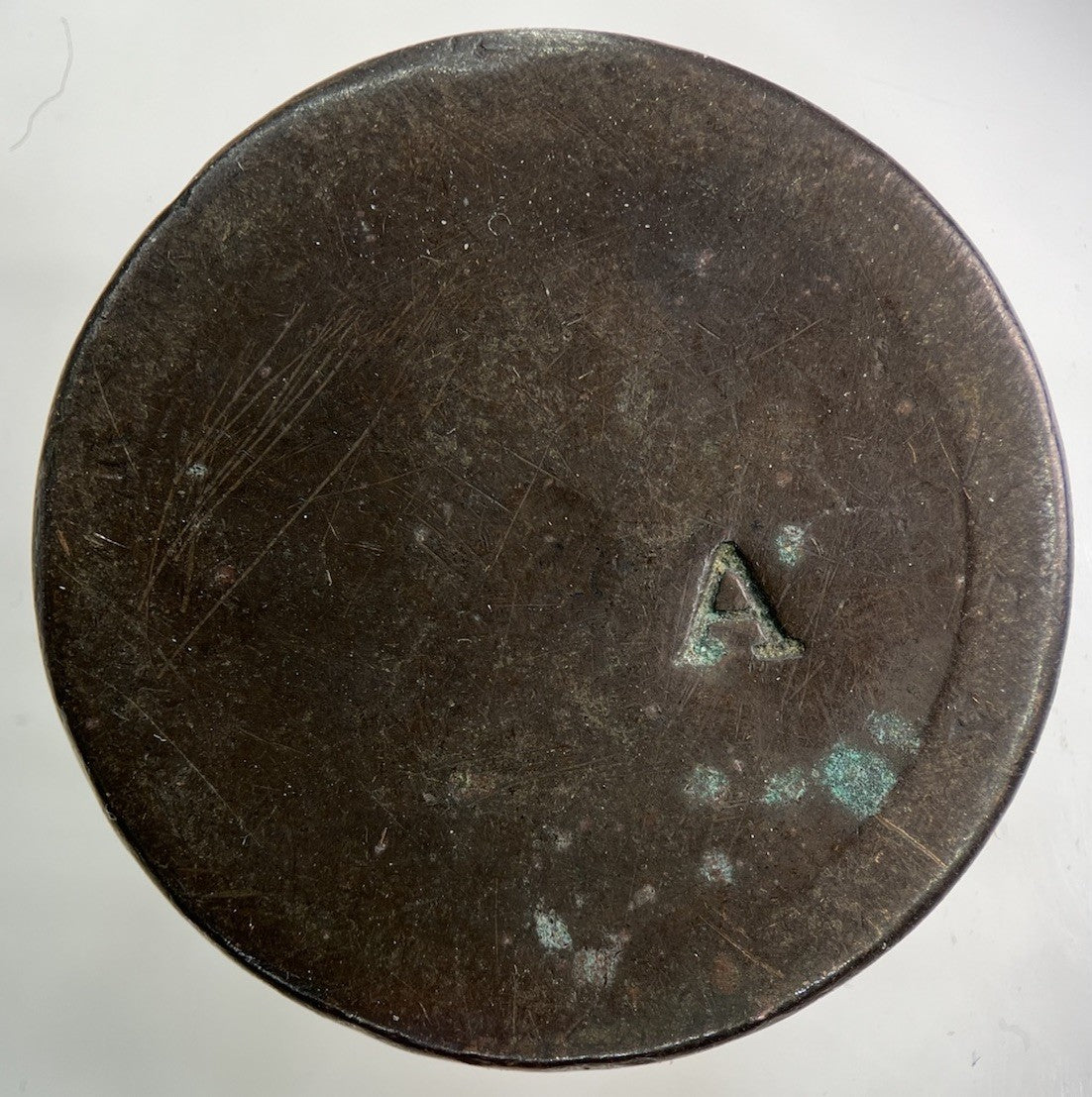 1797 Stamped George III 3rd Cartwheel One Penny Coin | Worn Grade