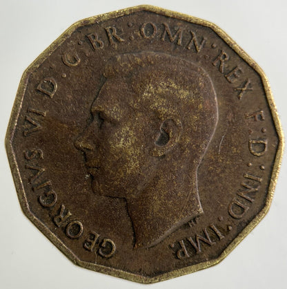 1937 George VI Brass Threepence Coin | Fine Collectable Grade