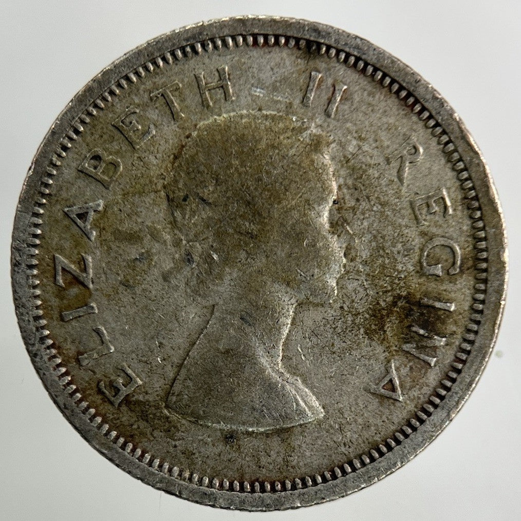 1953 South Africa Sixpence Silver Coin | Fine Collectable Grade