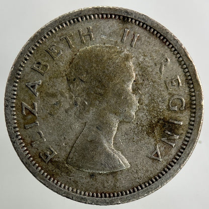1953 South Africa Sixpence Silver Coin | Fine Collectable Grade