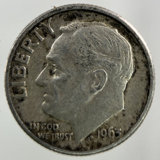 1963 US USA Roosevelt Dime Silver Coin | Collectable Grade