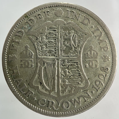1928 George V Half - Crown Silver Coin | Collectable Grade