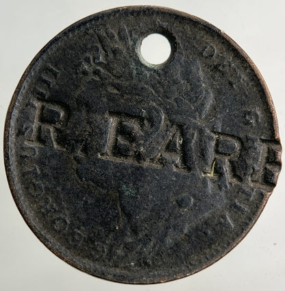 1821 Stamped George IV Farthing Coin | Collectable Grade