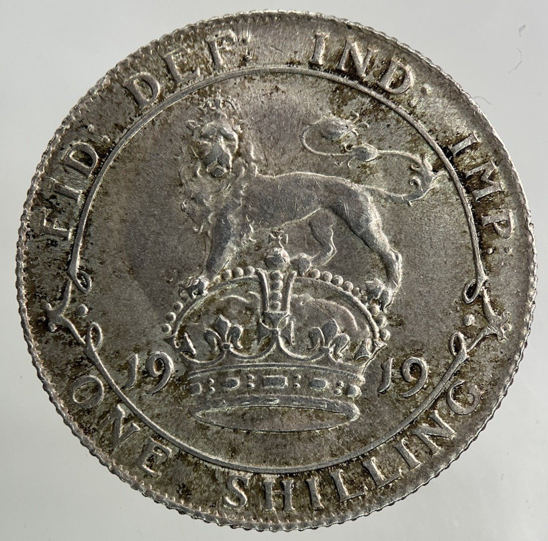 1919 George V Shilling Silver Coin | Very High Grade