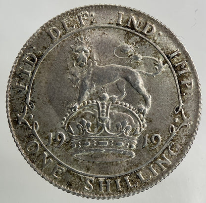 1919 George V Shilling Silver Coin | Very High Grade