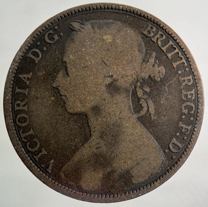 1886 Victoria One Penny Coin | Collectable Grade