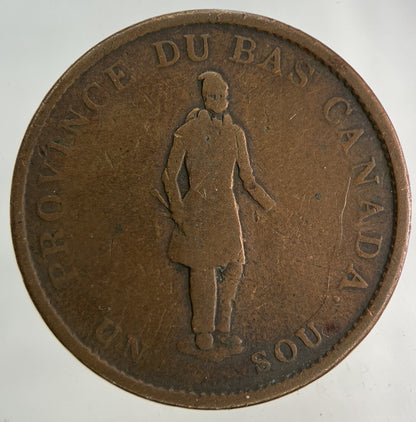 1837 Canada Half - Penny Bank Token Coin | Collectable Grade