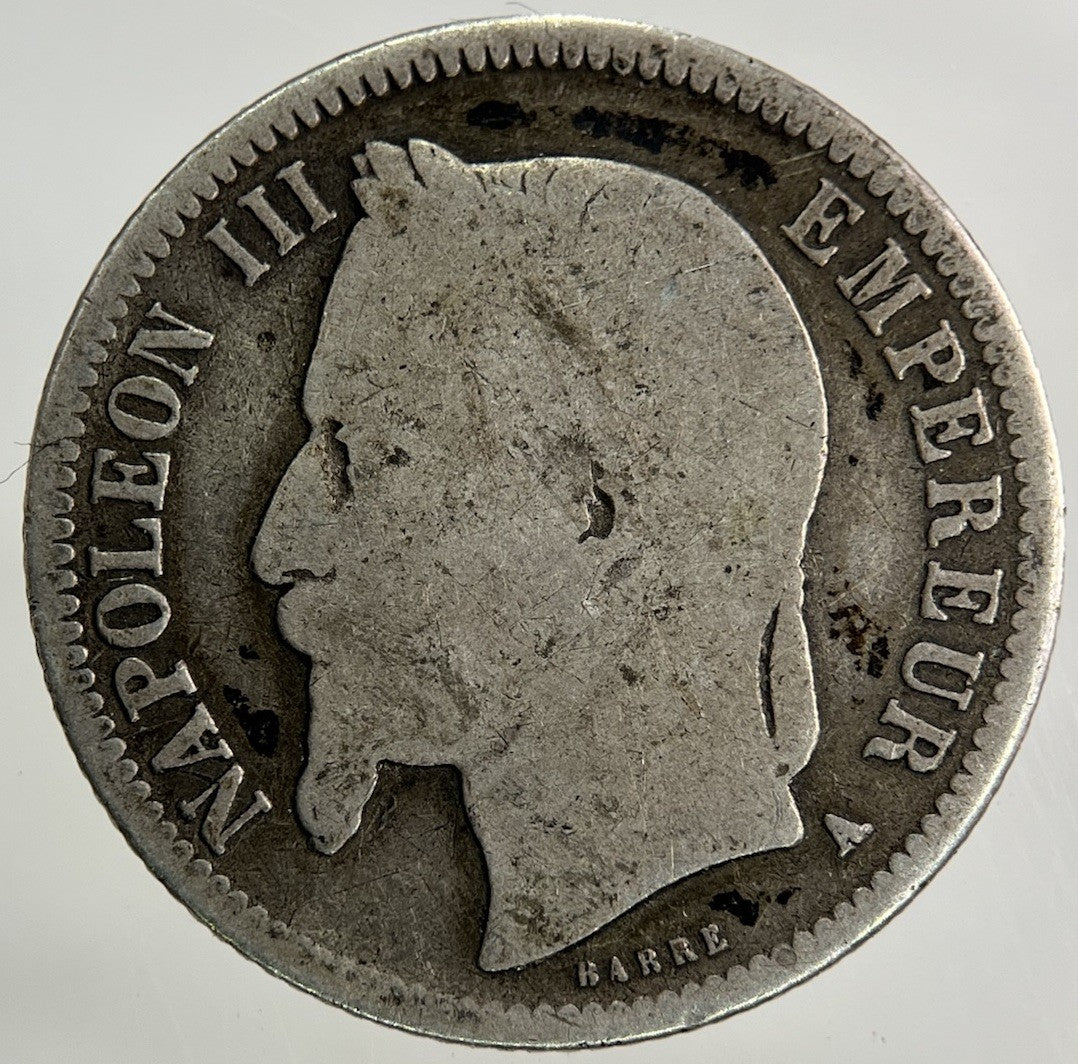 1868 France 1 Franc Silver Coin | Collectable Grade