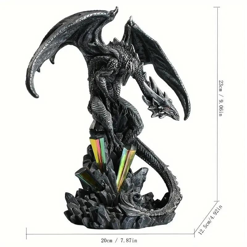 Fantasy Dragon Figurine Resin Home Sculpture Gift UK