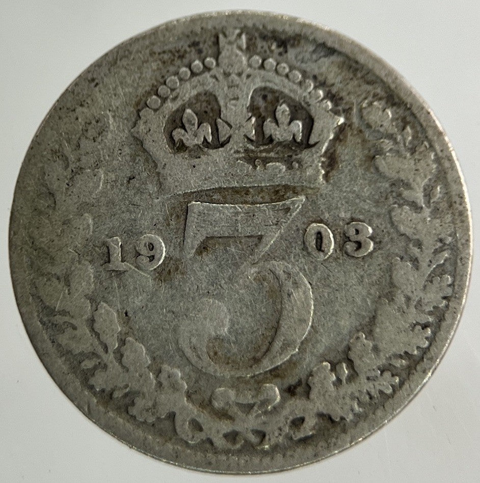 1903 Edward VII Threepence Silver Coin | Collectable Grade