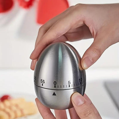 Egg - Shaped Kitchen Cooking Timer 60 minutes No Battery Required Gift UK
