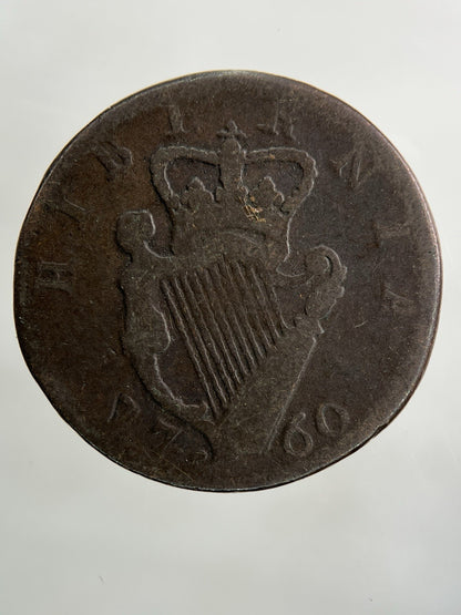 1760 Irish Farthing Coin | Collectable Grade