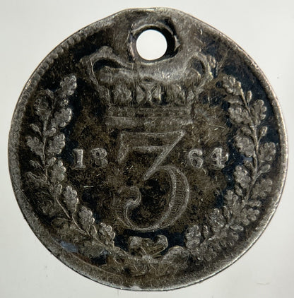1864 Victoria Threepence Silver Coin | Collectable Grade