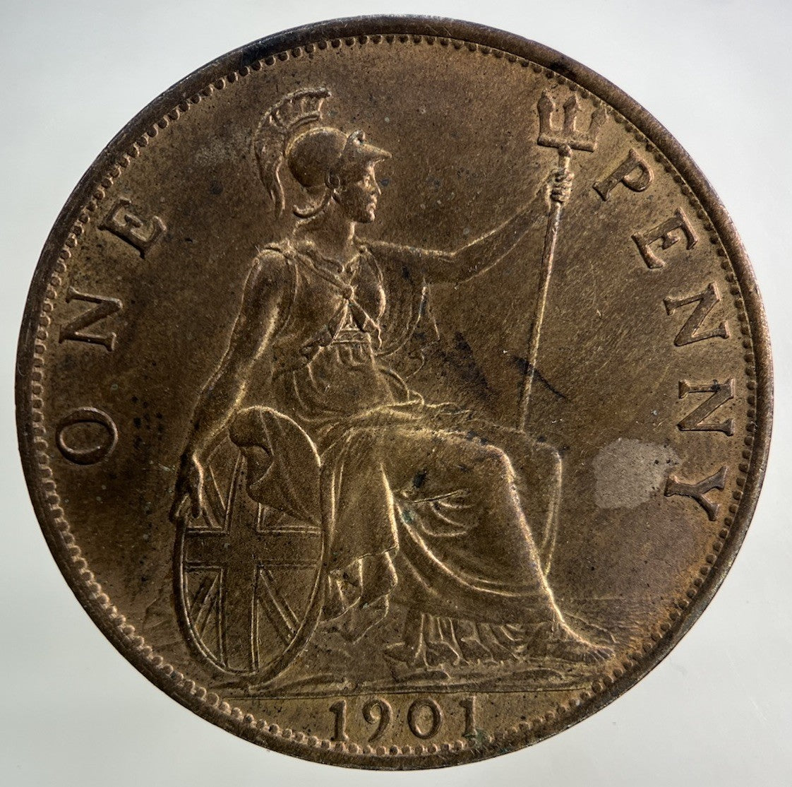 1901 Victoria One Penny Coin | Very High Grade
