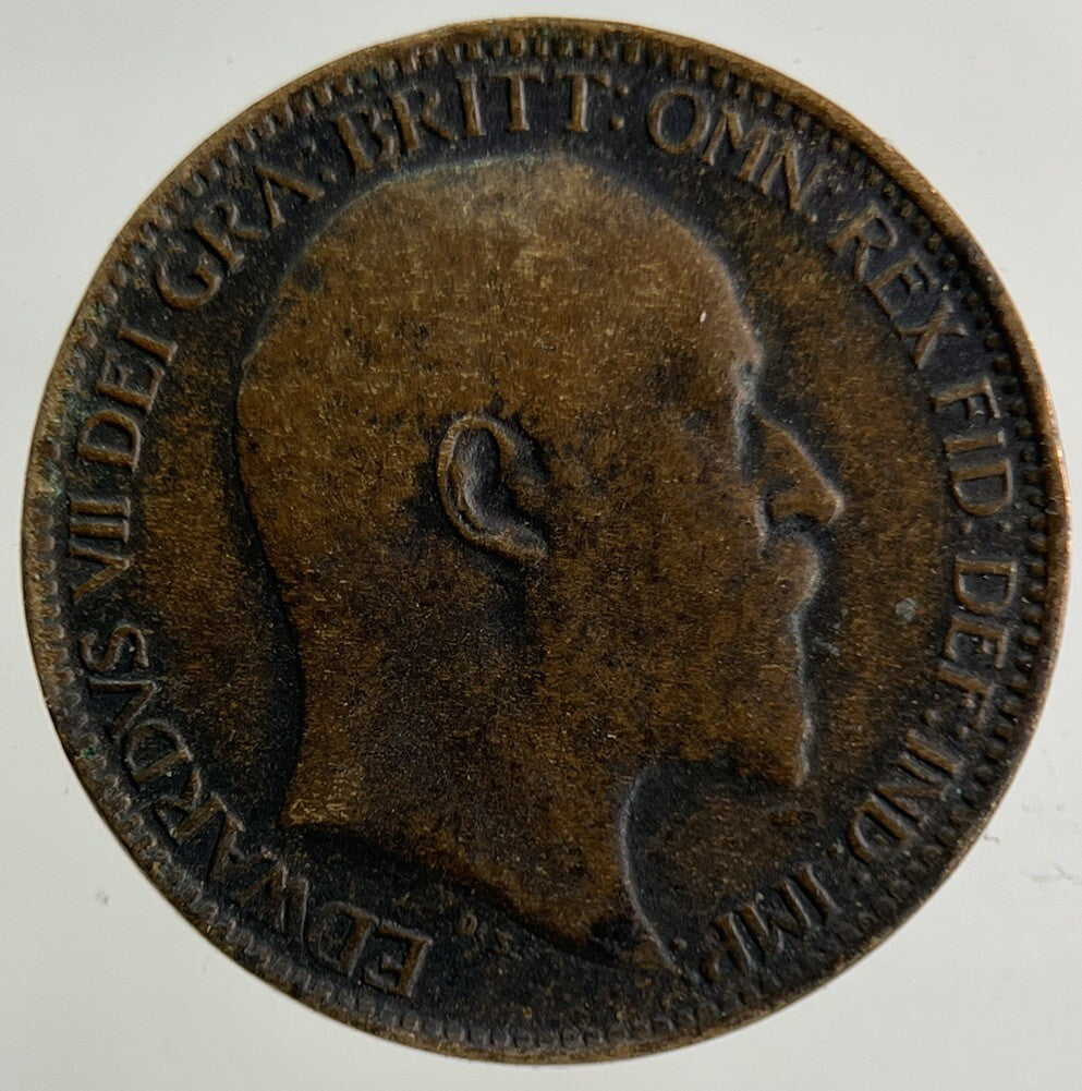 1909 Edward VII Farthing Coin | Fine Collectable Grade