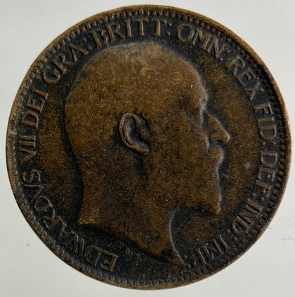 1909 Edward VII Farthing Coin | Fine Collectable Grade