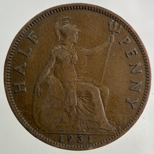 1931 George V Half - Penny Coin | Collectable Grade