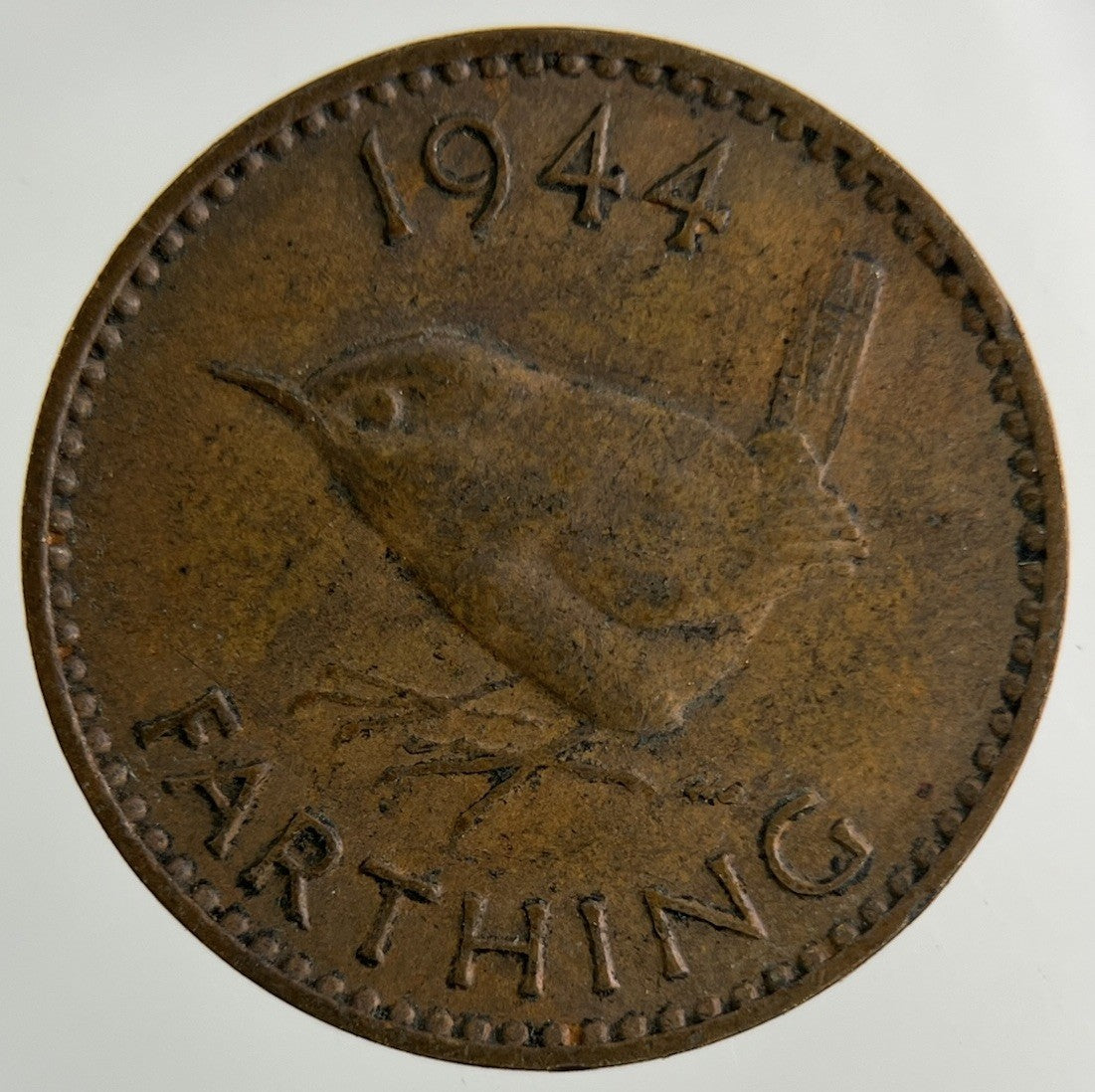 1944 George VI Wren Farthing Coin | Collectable Grade
