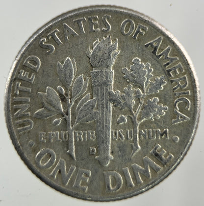 1962 - D US USA Roosevelt Dime Silver Coin | Collectable Grade