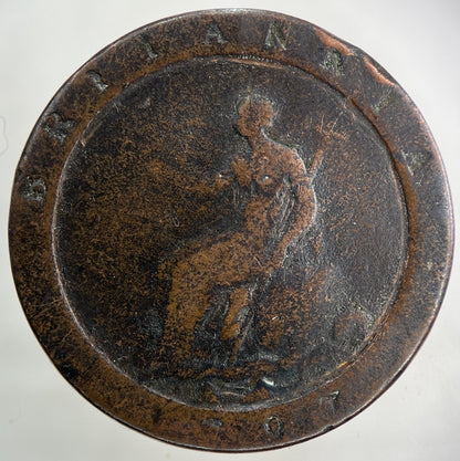 1797 George III 3rd Cartwheel One Penny Coin | Collectable Grade