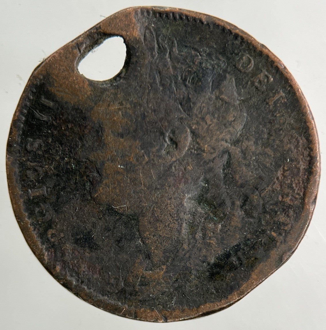 1822 George IV Farthing Coin | Worn Grade