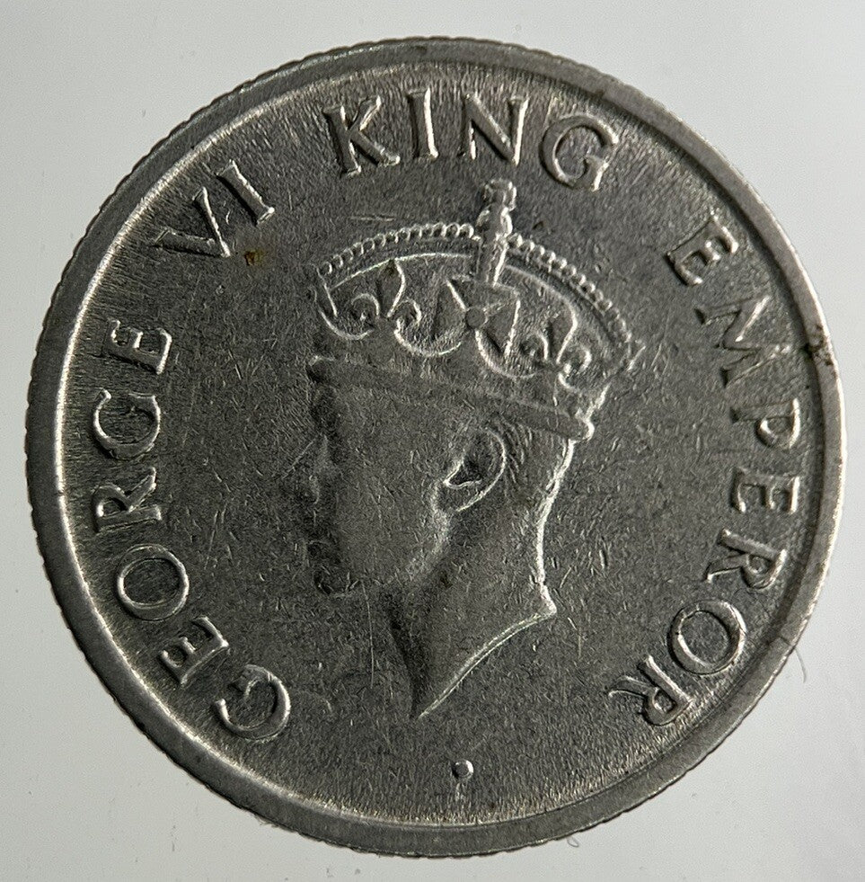 1947 India 1/4 Quarter Rupee Coin | Fine Collectable Grade